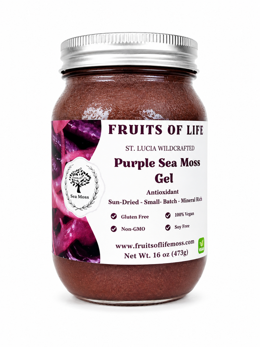 Fruits of Life Purple Sea Moss Gel 16oz