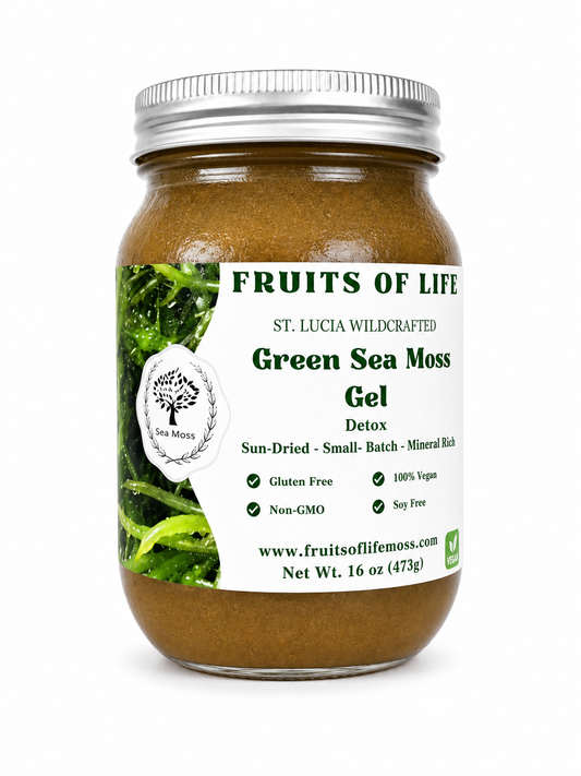 Fruits of Life Green Sea Moss Gel 16oz