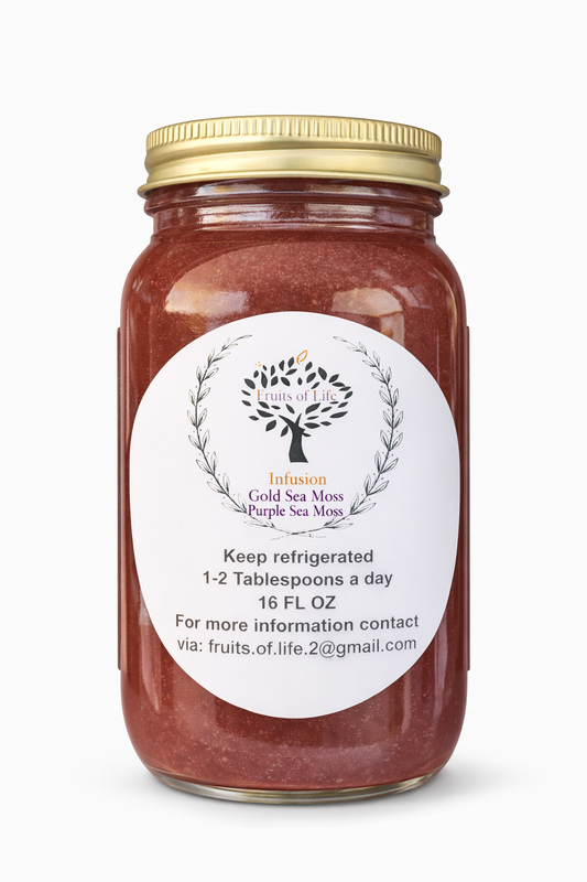 Fruits of Life Infusion Gold & Purple Gel with Sea Moss